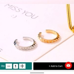 🆕 🆕 Silver and goldtone ear cuffs